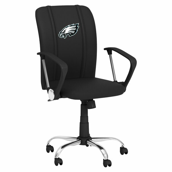 Dreamseat Curve Task Chair with Philadelphia Eagles Primary Logo XZOCCURVE-PSNFL21025